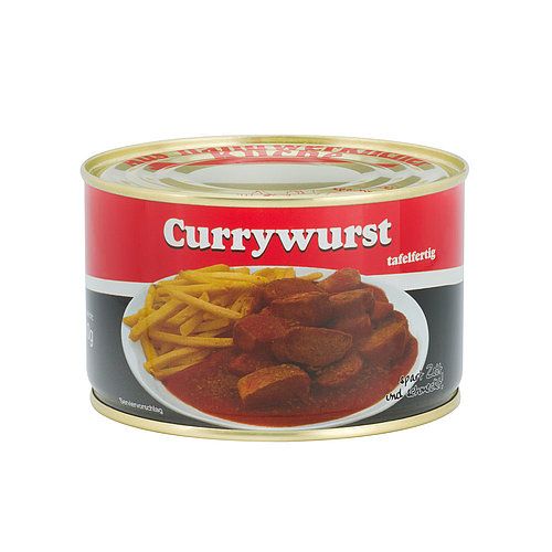 Currywurst in pikanter Soße
